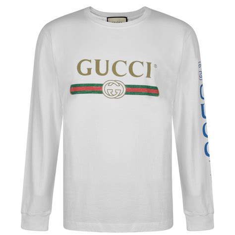 gucci long sleeve white shirt|Gucci inspired long sleeve.